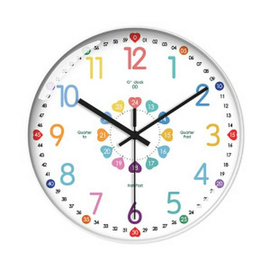 Children's Silent Cartoon Wall Clock for Early Education and Kindergarten Classrooms