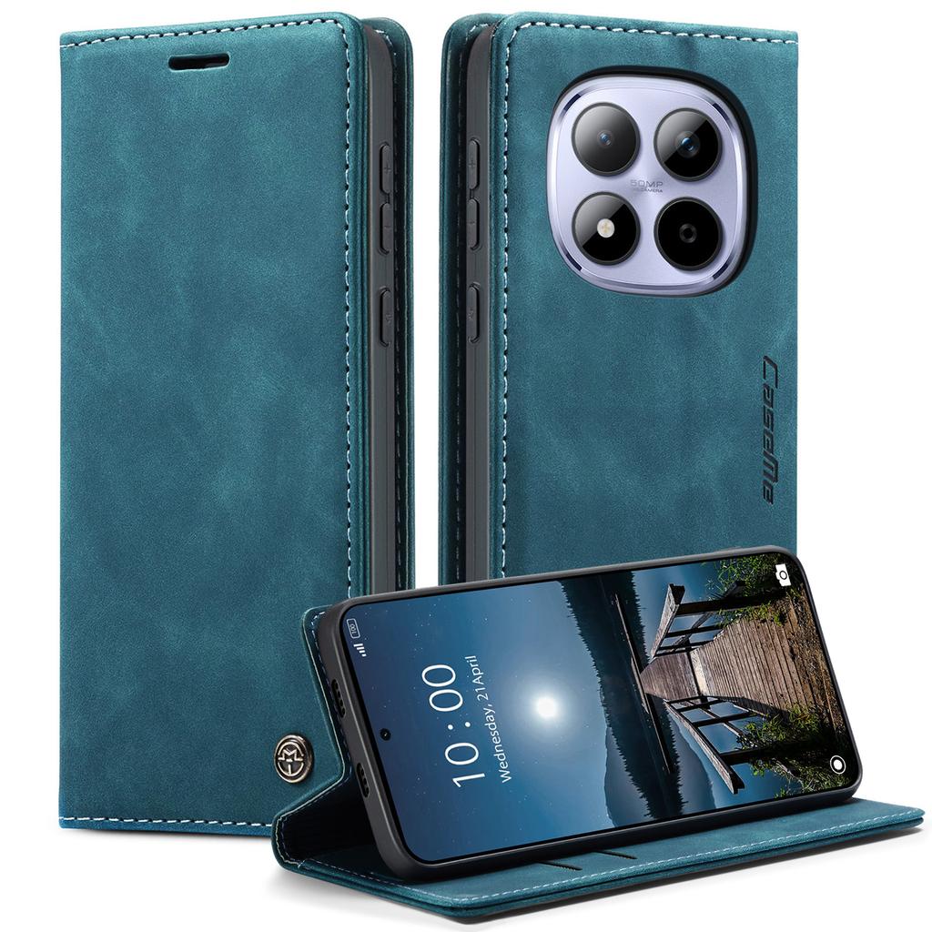 Pro Xiaomi Redmi Note 15 Pro 5G (Globální) Peněženkové pouzdro CASEME řady 013 PU kůže kryt na telefon stojánek