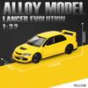 1/32 Mitsubishis Lancer Evolution Alloy Sports Car Model Diecasts Metal Racing Vehicles Car Model Sound and Light Kids Toys Gift