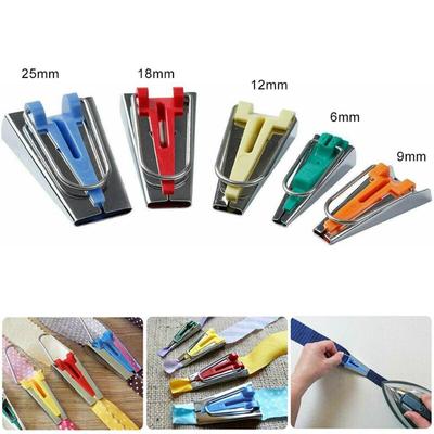 5 pièces accessoires de couture tissu biais reliure ruban fabricant Kit liant pied pour couture Quilting bricolage outil