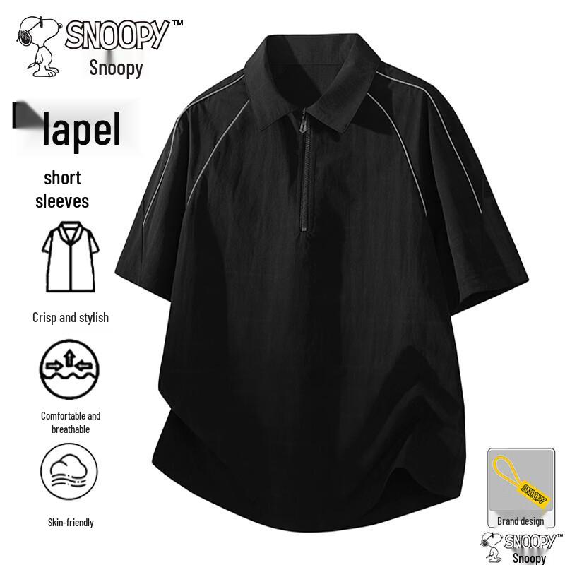 Snoopy Men s Summer Polo T-Shirt 2XL