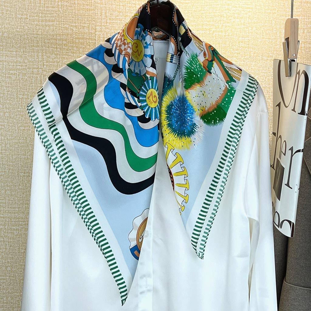 Hangzhou 100% eșarfă de mătase naturală reală pentru femei, bandană, eșarfe pătrate, eșarfe, eșarfă Mulberry, modă de lux de înaltă calitate, hijab