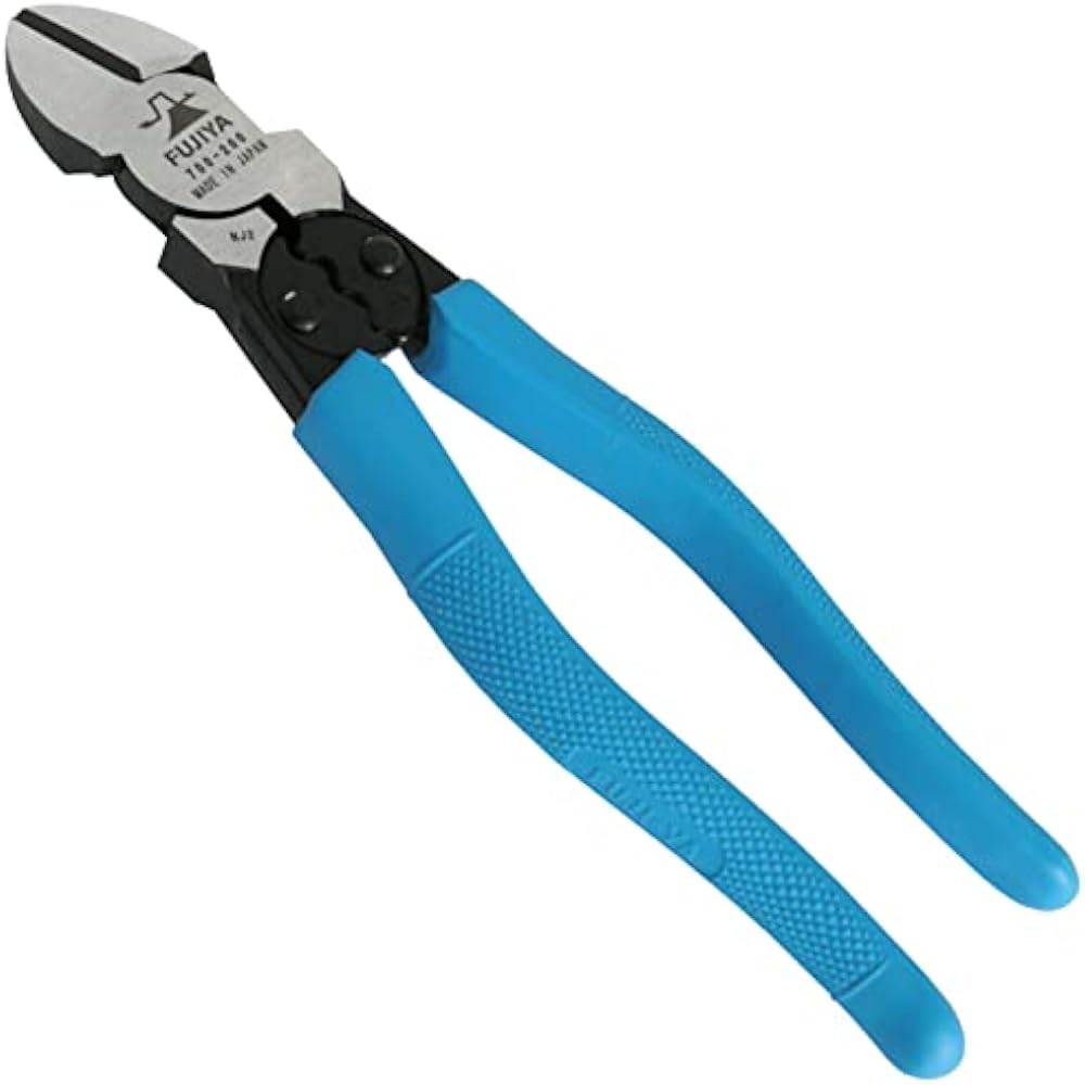 Fujiya (Fujiya) High Power Nipper (with simple crimping) 200mm, eccentric handle design for easy ...