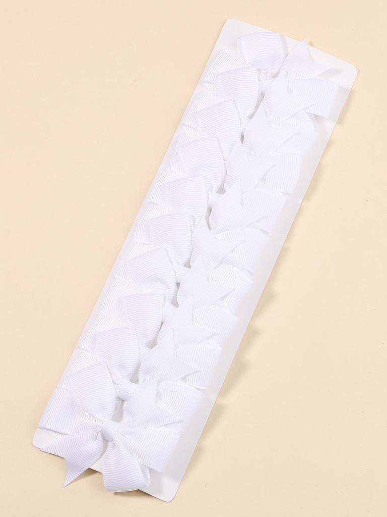 10/20PCS 2.5inch Grosgrain Ribbon Bows Hair Clips for Baby Girls Sweet Solid Color Hairpin Barrettes Headwear Hair Accessories