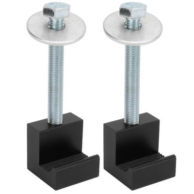2 Stück Universal Schwerlast Werkzeugkasten Zurrgurte Aluminiumlegierung J-Haken Crossover für Pritschenwagen