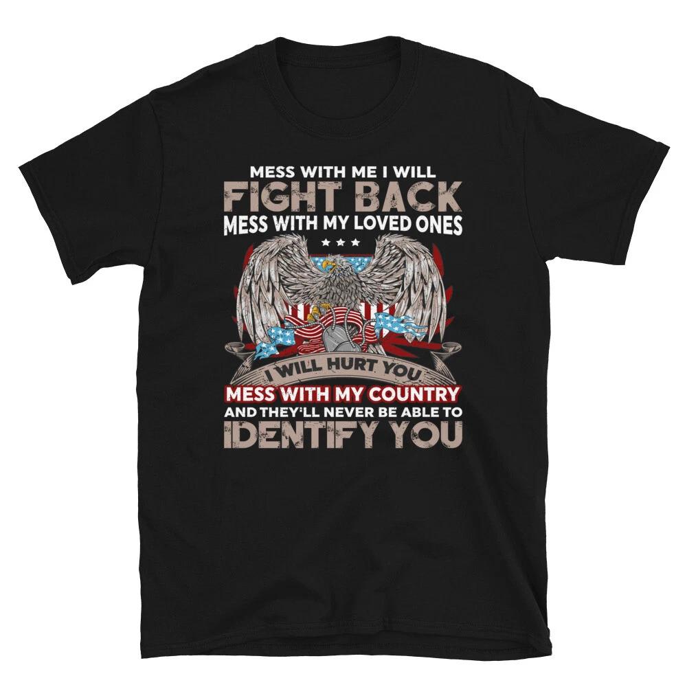 Fight Back US VETERAN Awesome Graphic Classic L