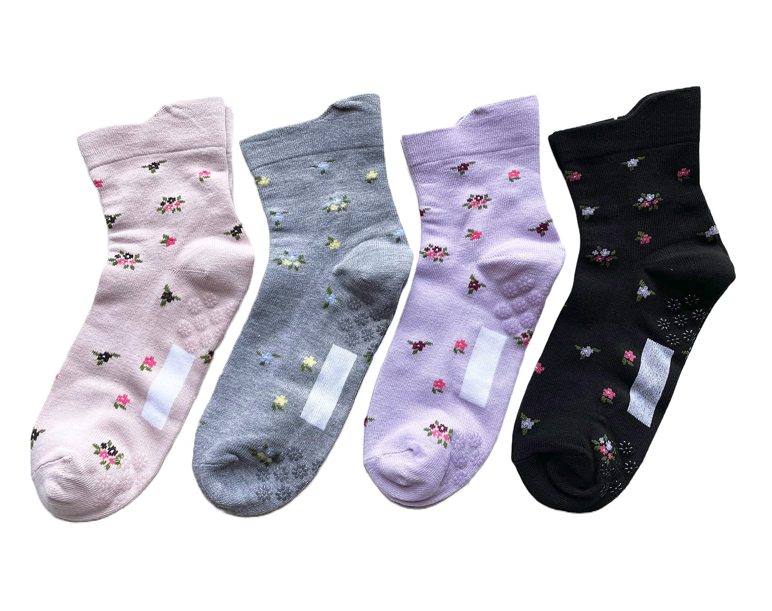 

Носки, которые легко надевать, с одним милым и подходящим для кормления, и набор из 4 C97 женских носков с нескользящей подошвой, с местом для имени, ручные, стильные, уход,