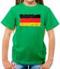 Deutschland Grunge Stil Flagge - Kinder T-Shirt - Deutsch - Land - Flaggen - Reisen