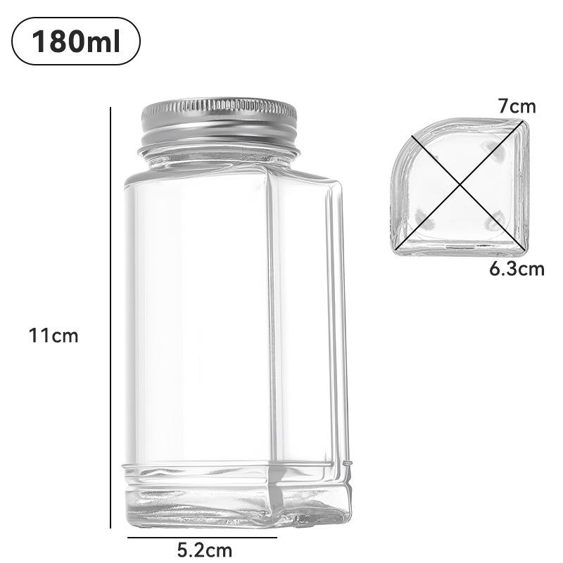 Popular Four-in-One Multifunctional Glass Storage Jars for Kitchen Seasonings
