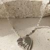 BELLOOGGI Frill heart necklace(40cm)