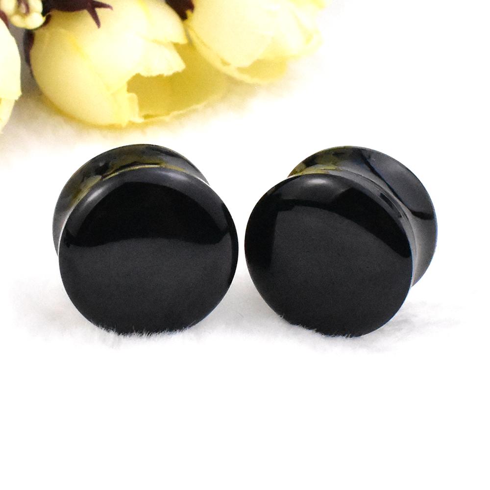 

6-42 мм акриловые ушные манометры, туннели и заглушки, расширители ушей, шпильки, растягивающиеся украшения для пирсинга в ушных туннелях 6mm чёрный