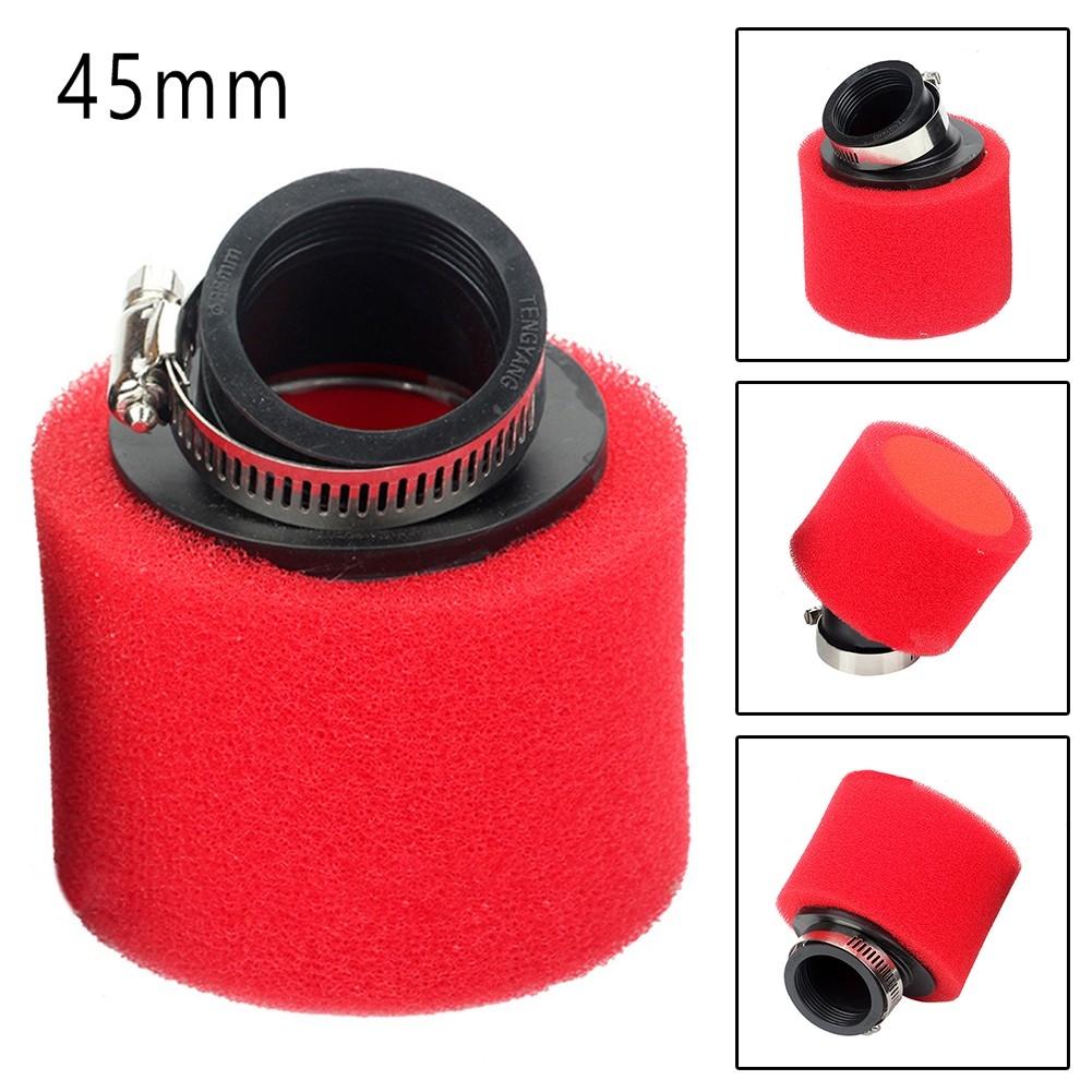 Straight Air Filter Two Layers Washable 45mm Carburetor