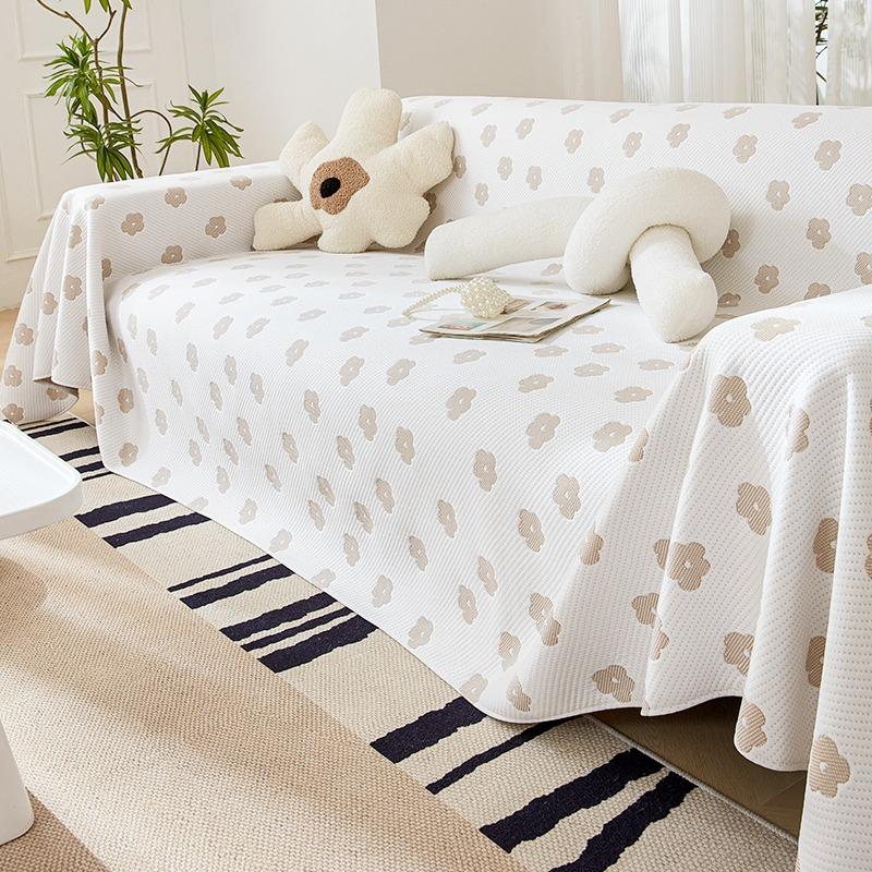 Summer Sofa Cover Cloth Ice Silk Cool Simple Modern Summer Sofa Slipcover Cool Pad Living Room Backrest Sofa Cover Towel