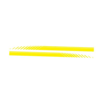 POPETPOP 1 Set Car Body Sticker Hood Stripe Sticker Car Side Racing Vinyl Auto