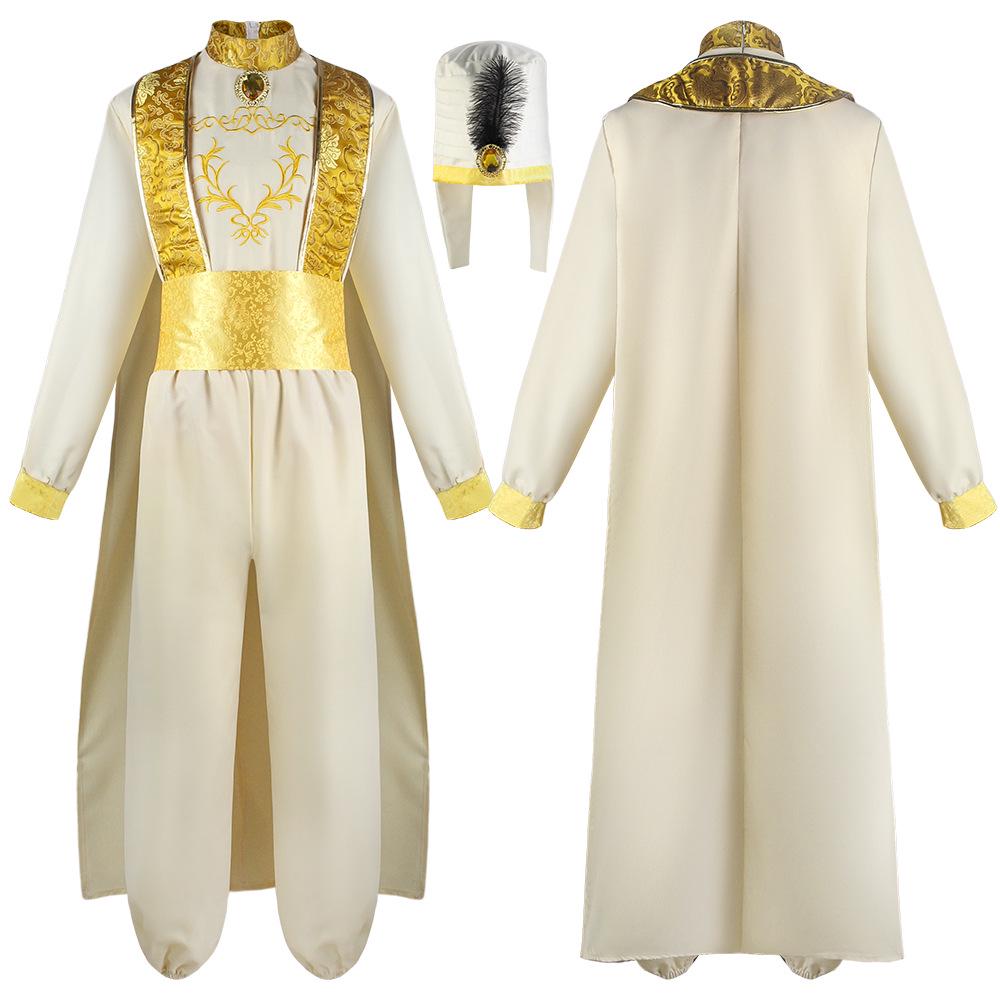 Costume da Cosplay Principe Aladdin: Spettacolo teatrale Le mille e una notte e Costume di Halloween