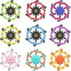 Transformable Fidget Spinners,Funny Stress Relief Sensory Fidget Toys,Deformable Chain DIY Robot Fingertip Gyros Toys Birthday Party Favors Easter