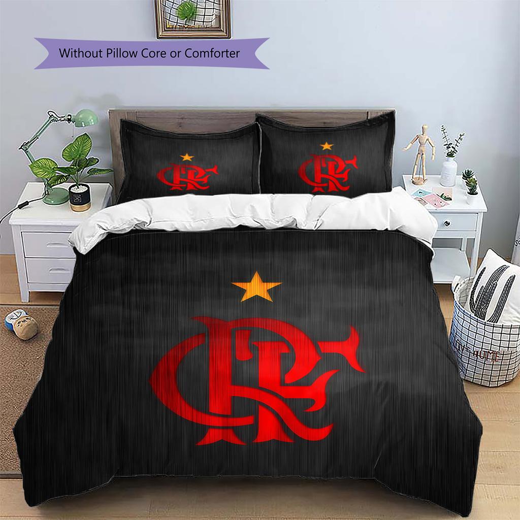Flamengo Pattern Bedding Quilt Set Home Decoration Gift (1 * duvet cover + 2 * pillowcase without core)