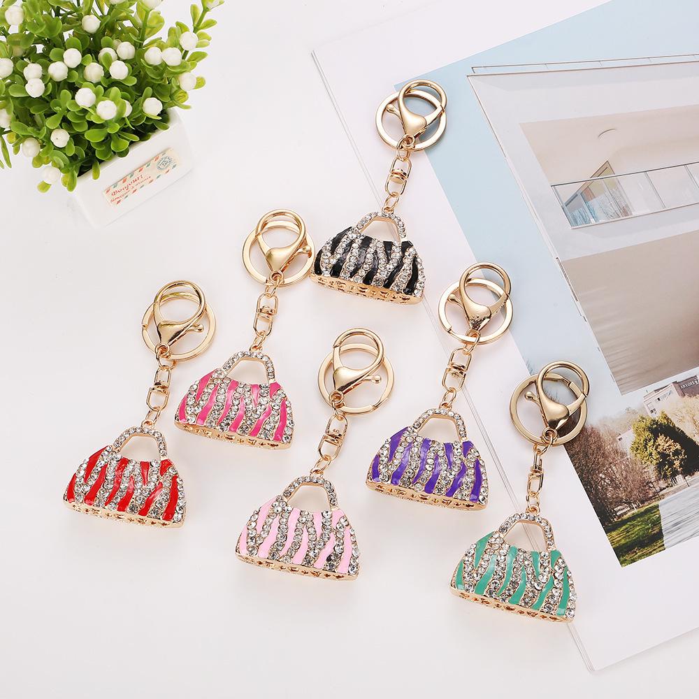 Fashionable Rhinestone Bow Keychain & Handbag Pendant for Women