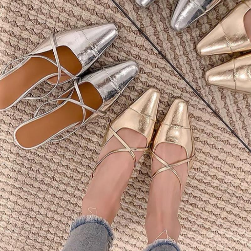 Fashion 2025 New Luxury Slippers High Heels Sandals Women Shoes Pointed Toe Summer Trend Dress Party Sexy Woman Pumps Sandals