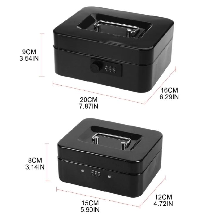 Safe Home Shop Steel Mini Money Box Security Cash Box Storage Box for Coin Money