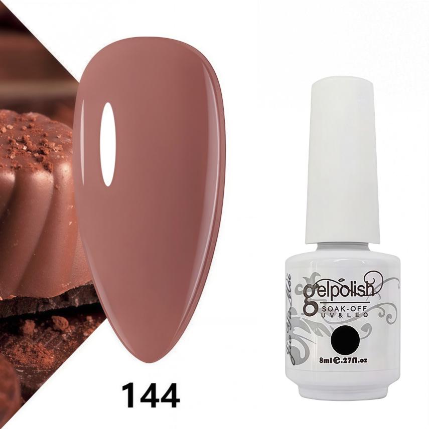 Amber Gel Polish Set: Gel Polish Manicure Kit with Whitening, Base Coat, and Sealer.