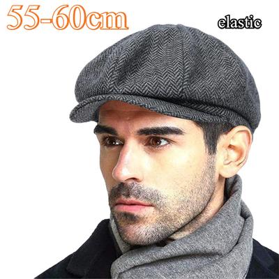 British Retro Octagonal Hat Men Artistic Casual Newsboy Cap Spring and Autumn Fashion Versatile Beret Women Painter Hat 55-60cm