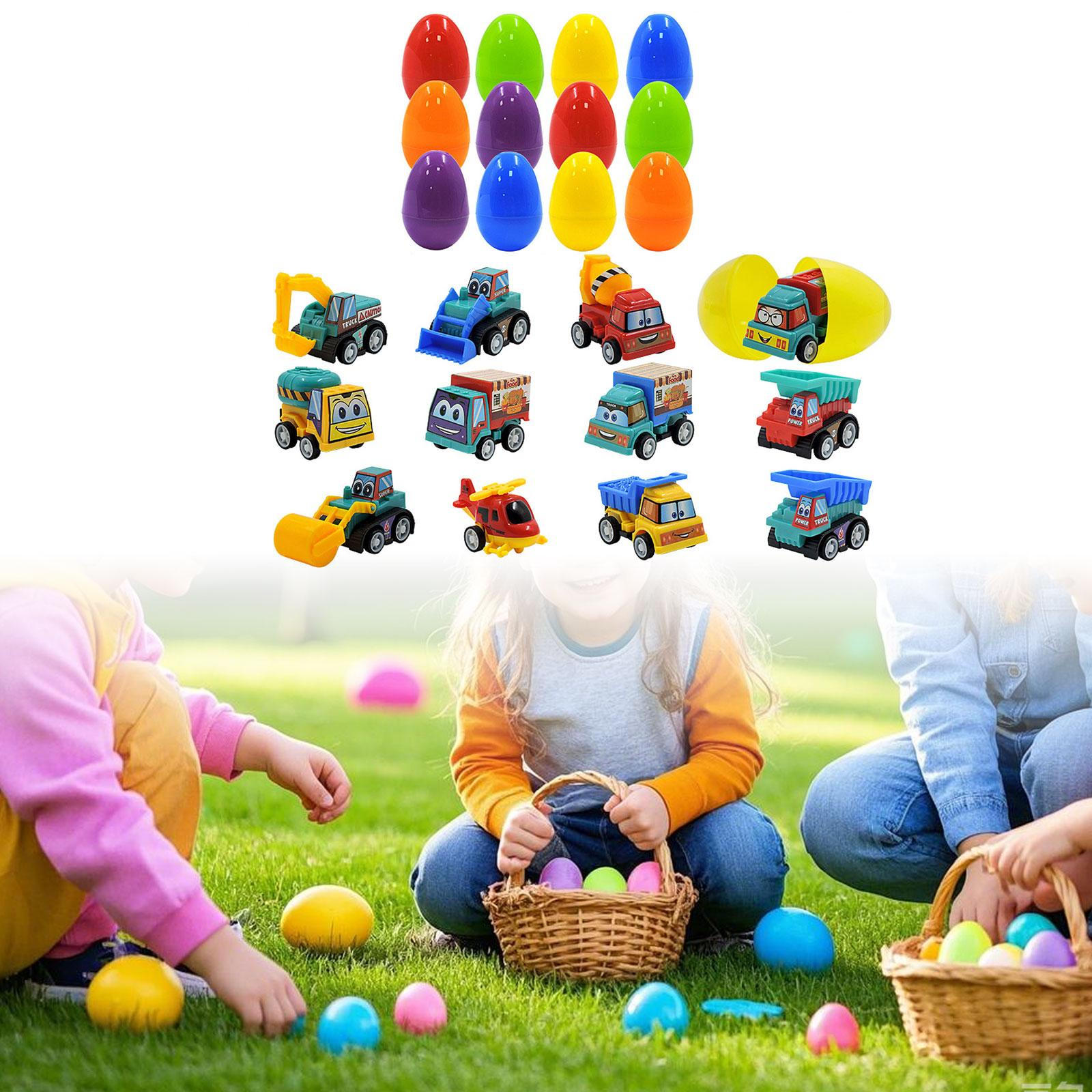 

12x Prefilled Easter Eggs for Kids Filling Treats Party Decor Supply