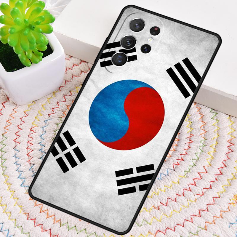South Korea Flag TPU Phone Case For Samsung Galaxy note 10 pro S26 S25 S24 S23 S22 Ultra Plus S21 FE S20 Shockproof Cover