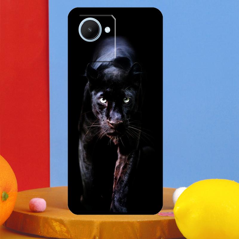 Animal Panther For Realme C55 C53 C67 C51 C35 C33 C31 C30 C25s C21Y GT Neo 6 5 9 10 11 12 Pro Plus Case