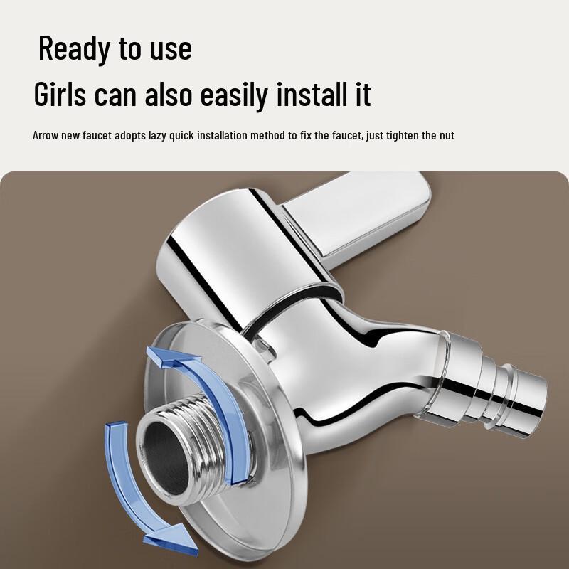 ARROW Wall-Mounted Washing Machine Faucet