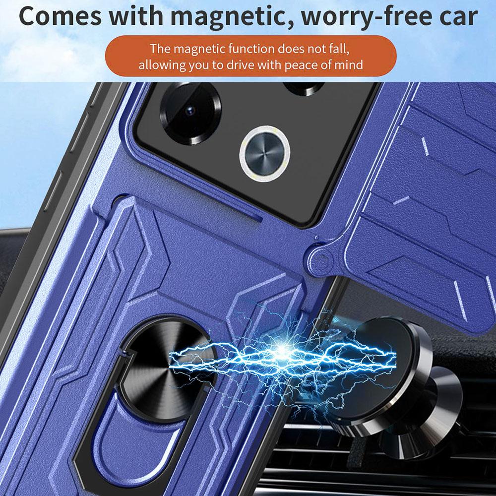 Phone Case For Infinix Note 40 Pro+/Note 40 Pro 5G/4G PC+TPU Kickstand Back Cover with Camera Slider