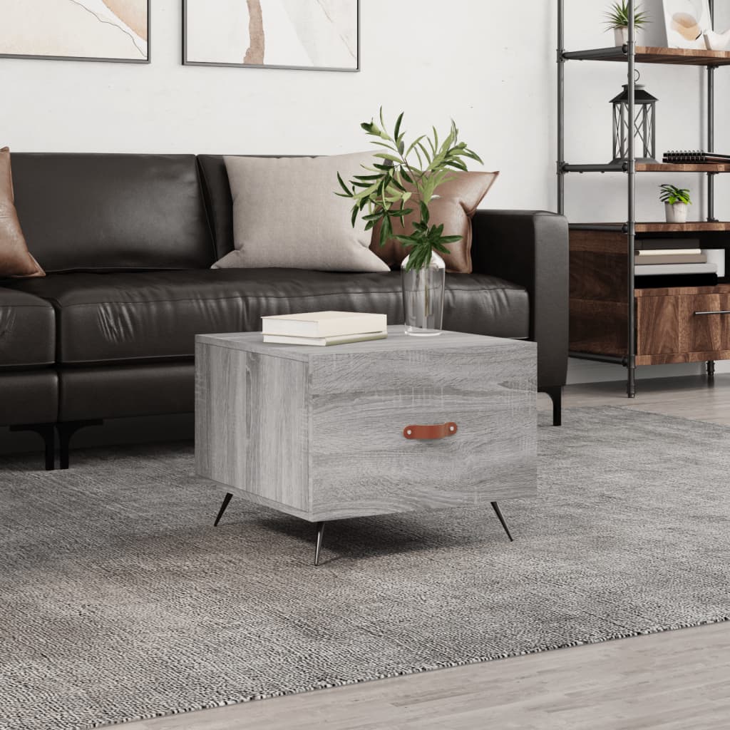  Coffee Table, Grey Sonoma Oak, 50x50x40 Cm