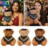 20CM Cute Doctor Bear Plush Toy Soft Graduate Plush Dolls Creative Graduation Bear  Graduate Gift