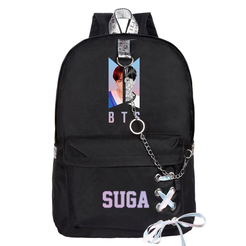 Boys Bts Bangtan Backpack School Bookbag Student Travel Shoulder Bag Rucksack