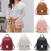 Mini Mochila Feminina Mochila de Couro PU Mochila Escolar Bolsa de Mão Bolsas de Ombro