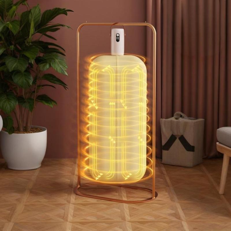 Portable Clothes Dryer Compact Electric Drying Machine For Home Foldable Clothes Dryer Convenient Clothing Drying In Dormitories