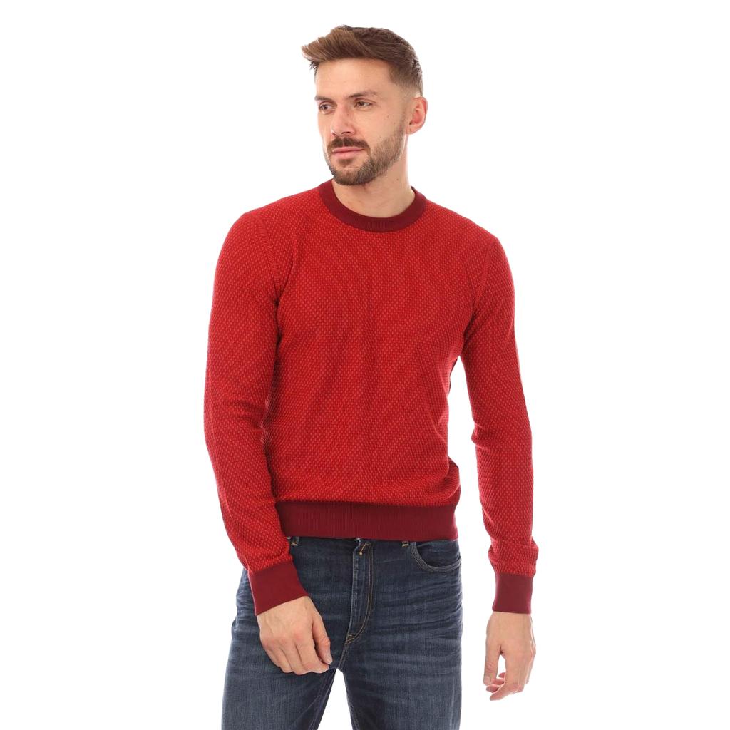 Boss Mens Kapoko Knitted Cotton Sweatshirt