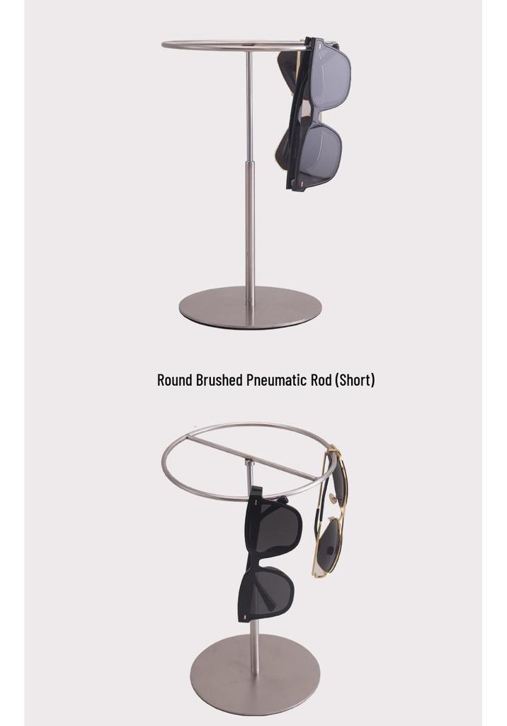 Adjustable Stainless Steel Handbag Display Stand with Gas Spring