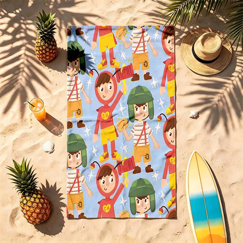 El Chavo Kart (19) Theme Beach Towel Sand Resistant Soft And Comfortable Suitable For The Pool Camping Yoga And Diving A Travel