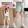 Girls' Denim Shorts Summer Outfit