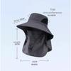 Chapeau de soleil d'été avec protection UV pour homme et femme, casquette de chasse, de pêche, de randonnée, de camping, visière, chapeau seau, rabat de cou, chapeau de pêcheur
