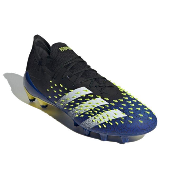 Adidas Predator Freak.1 Low AG Demonskin - Black Men Sneakers Core-Black Cloud-White Solar-Yellow FZ3752