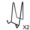 Iron Display Stand Plate Holder Frame Easel Support Metal Decorative Smooth Wipeable Stable for