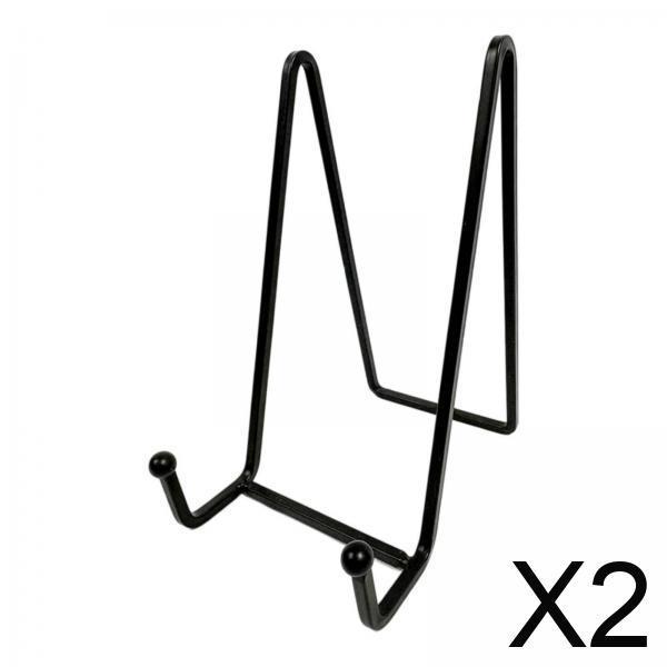Iron Display Stand Plate Holder Frame Easel Support Metal Decorative Smooth Wipeable Stable for