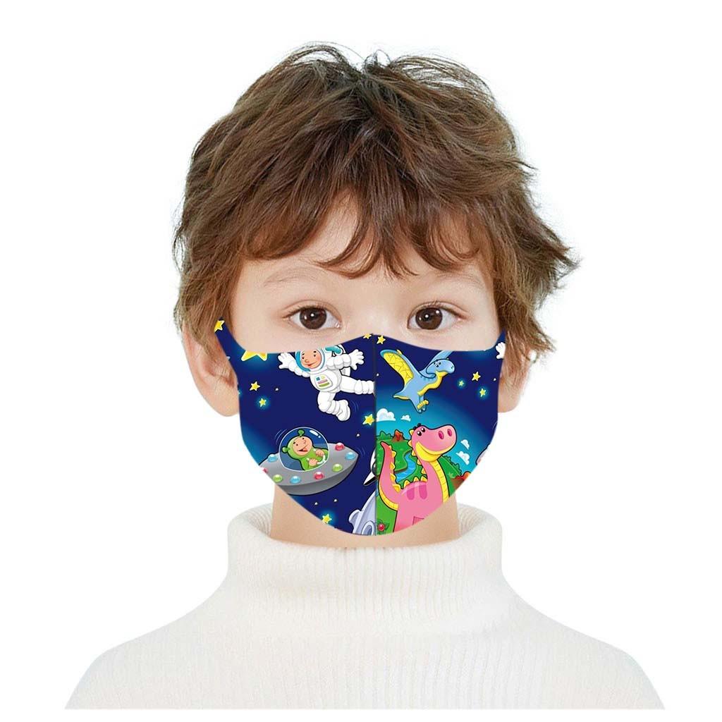 Children's Windproof Reusable Printed Face Mask 1PC