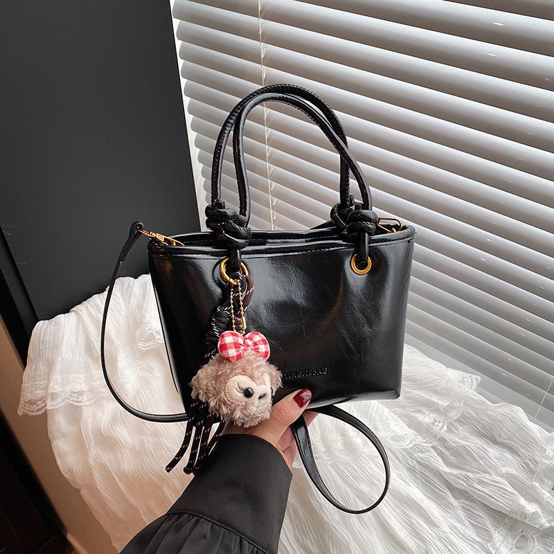 Sensation Maillard portable bucket bag women's new retro shoulder bag fashion commuter messenger bag