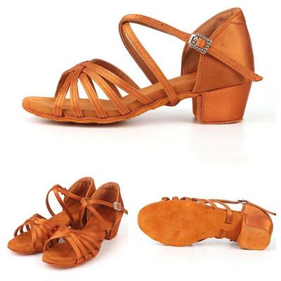 2025 Children Dance Shoes for Girls Ballroom Latin Shoes Ladies Modern Tango Dancing Women Latin Shoes Salsa Sandals
