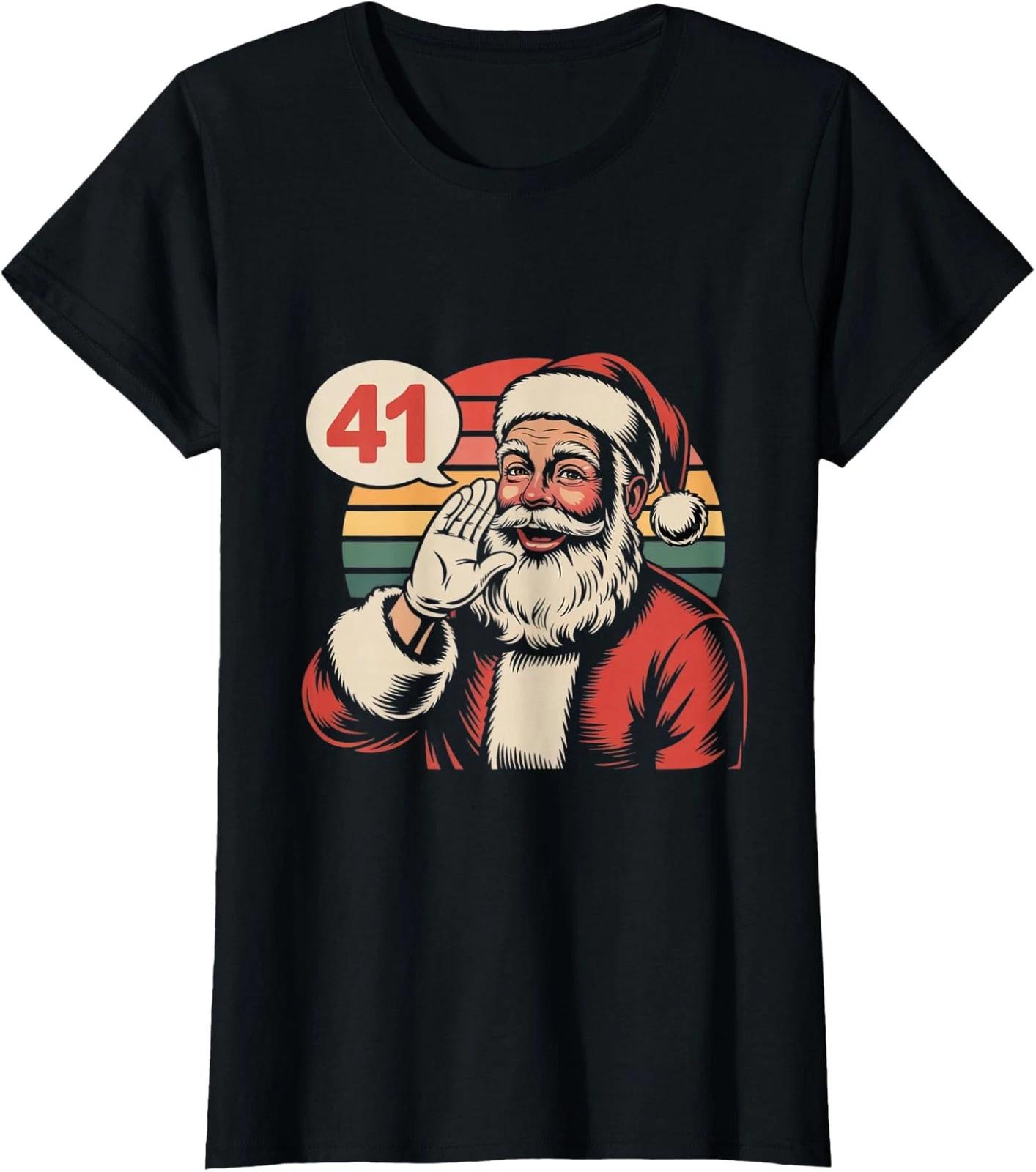 

Christmas in July Mid Year Report Still Naughty Santa Ladies Crewneck T-Shirt M