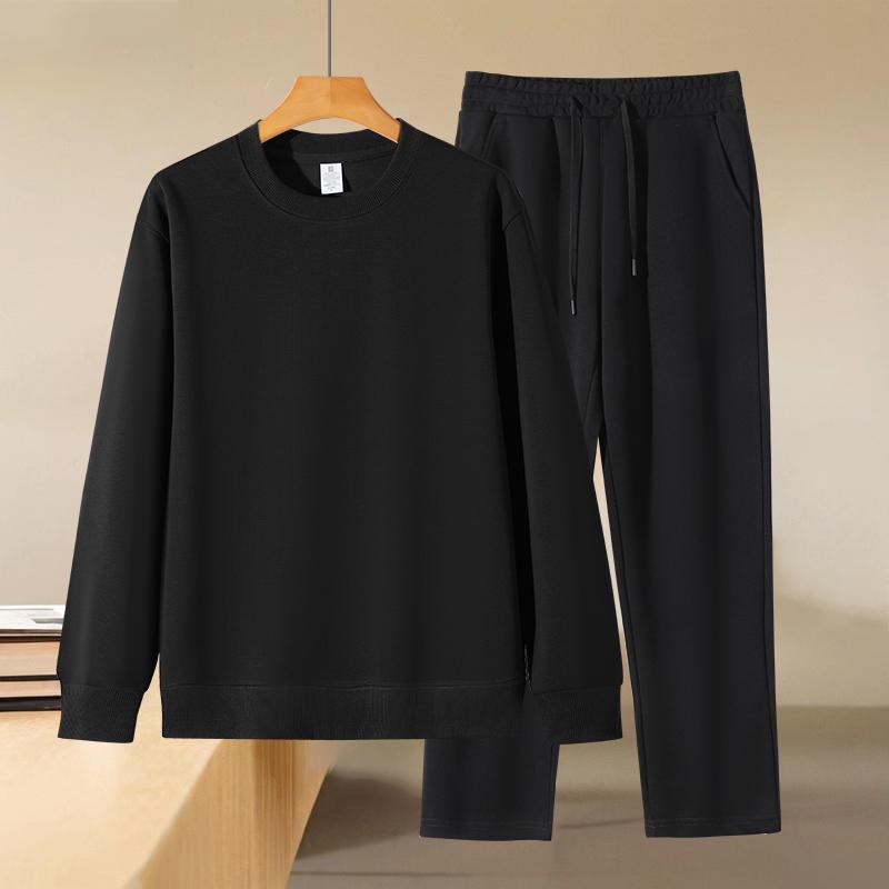 Autumn/Winter Women's Casual Solid Color Hoodie & Wide Leg Pants Set