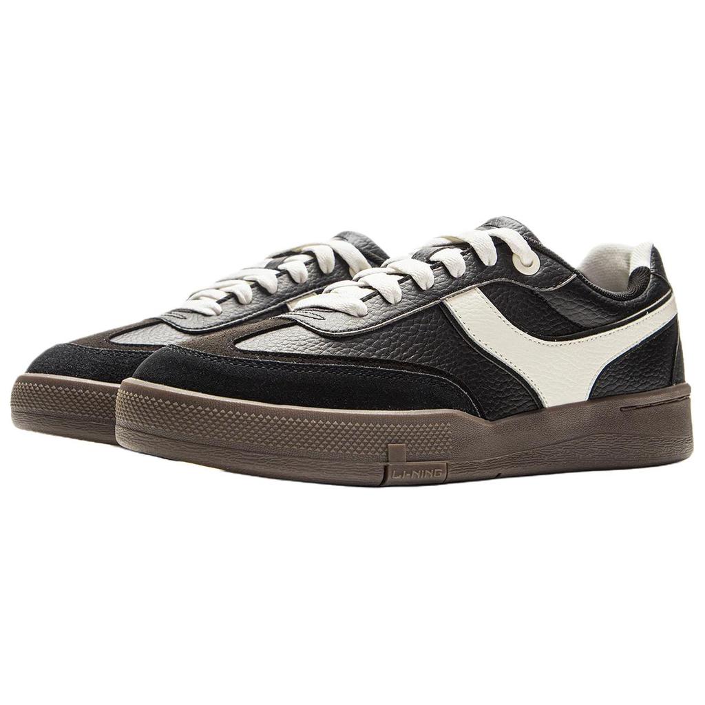 Li Ning Zheng Rong 92S Extreme Sports Skateboarding Professional Low Top Skate Shoes Men Sneaker Black White AEPV081-2